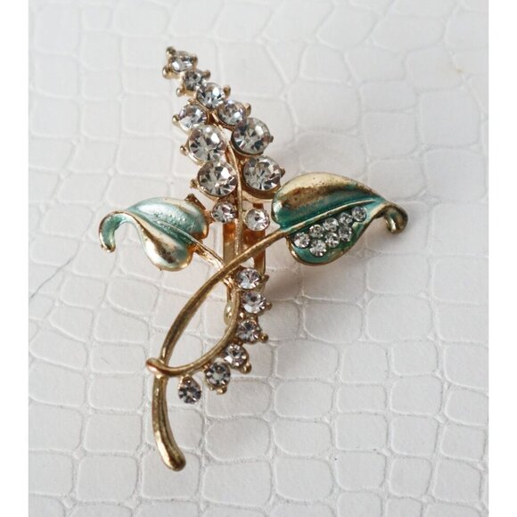 6 Mid-Century Modern Silver Tone Brooches Pin Brooch Rhinestone Accents - Picture 2 of 7